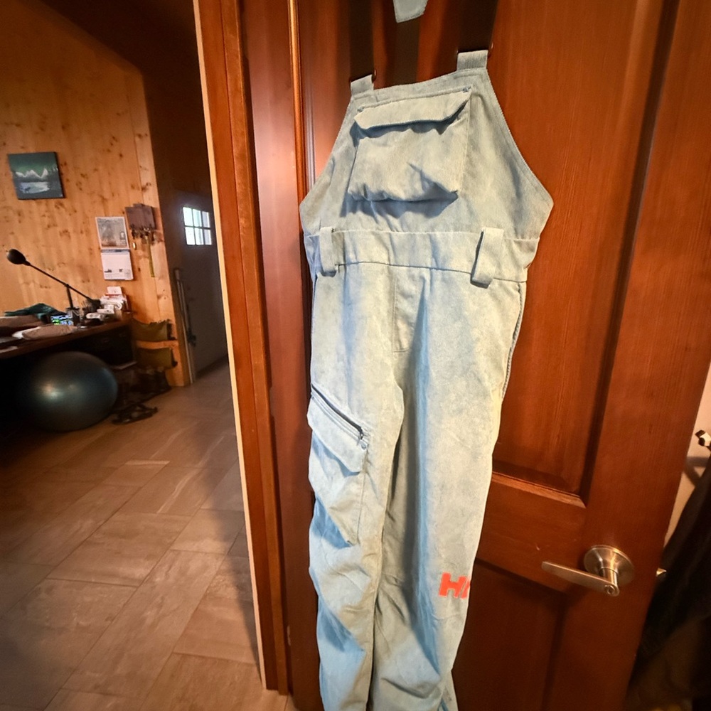 Helly Hansen Light Blue Corduroy Women's Bibs